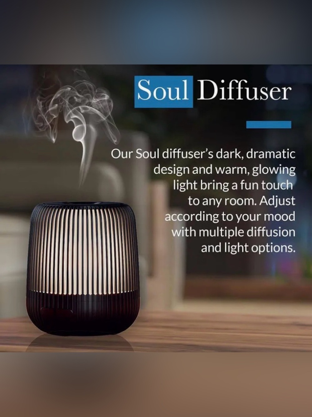Pranarom Black Ribbed Essential Oil Diffuser - Picture 8 of 9